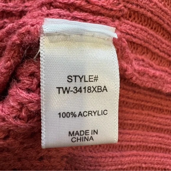 Zenana Outfitters Raspberry V-Neck Sweater - Picture 8 of 8